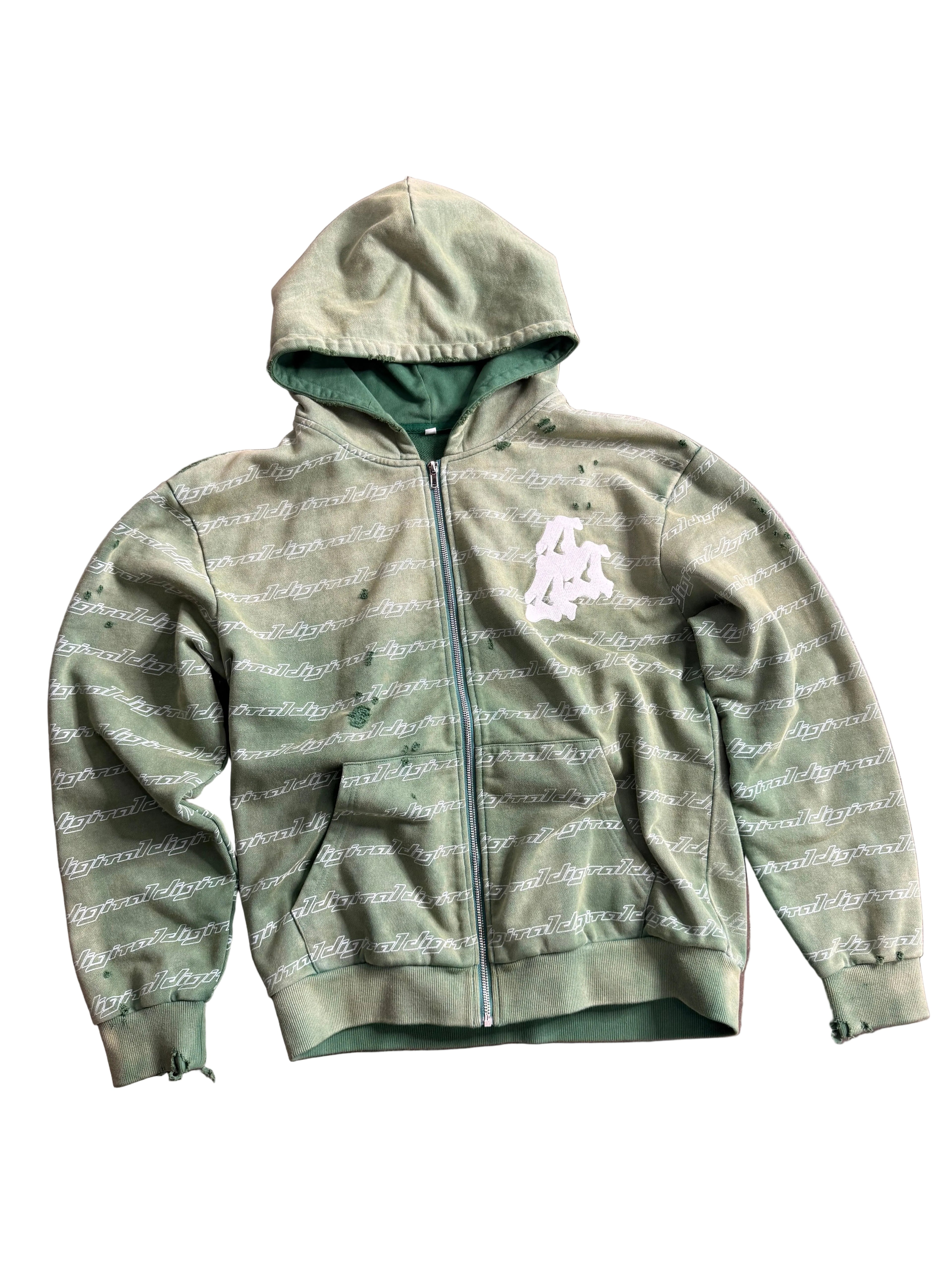 Digital Coded Zip-up