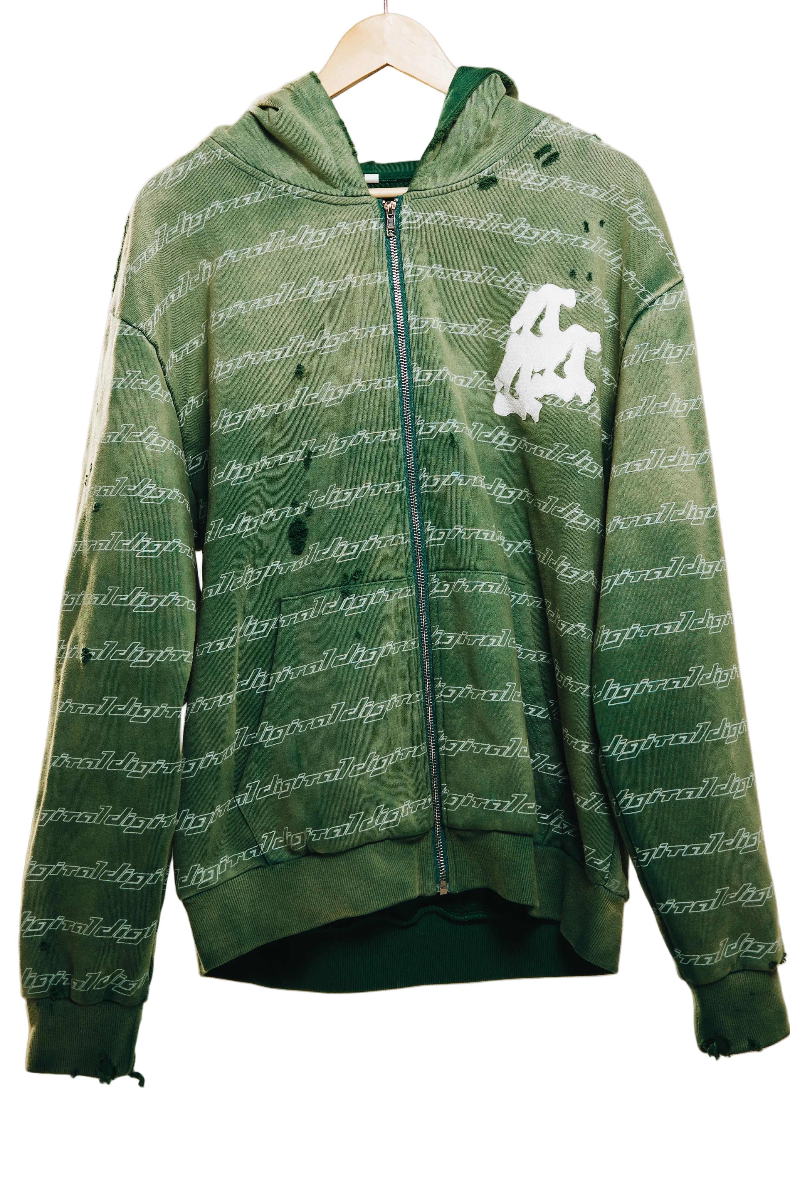 Digital Coded Zip-up