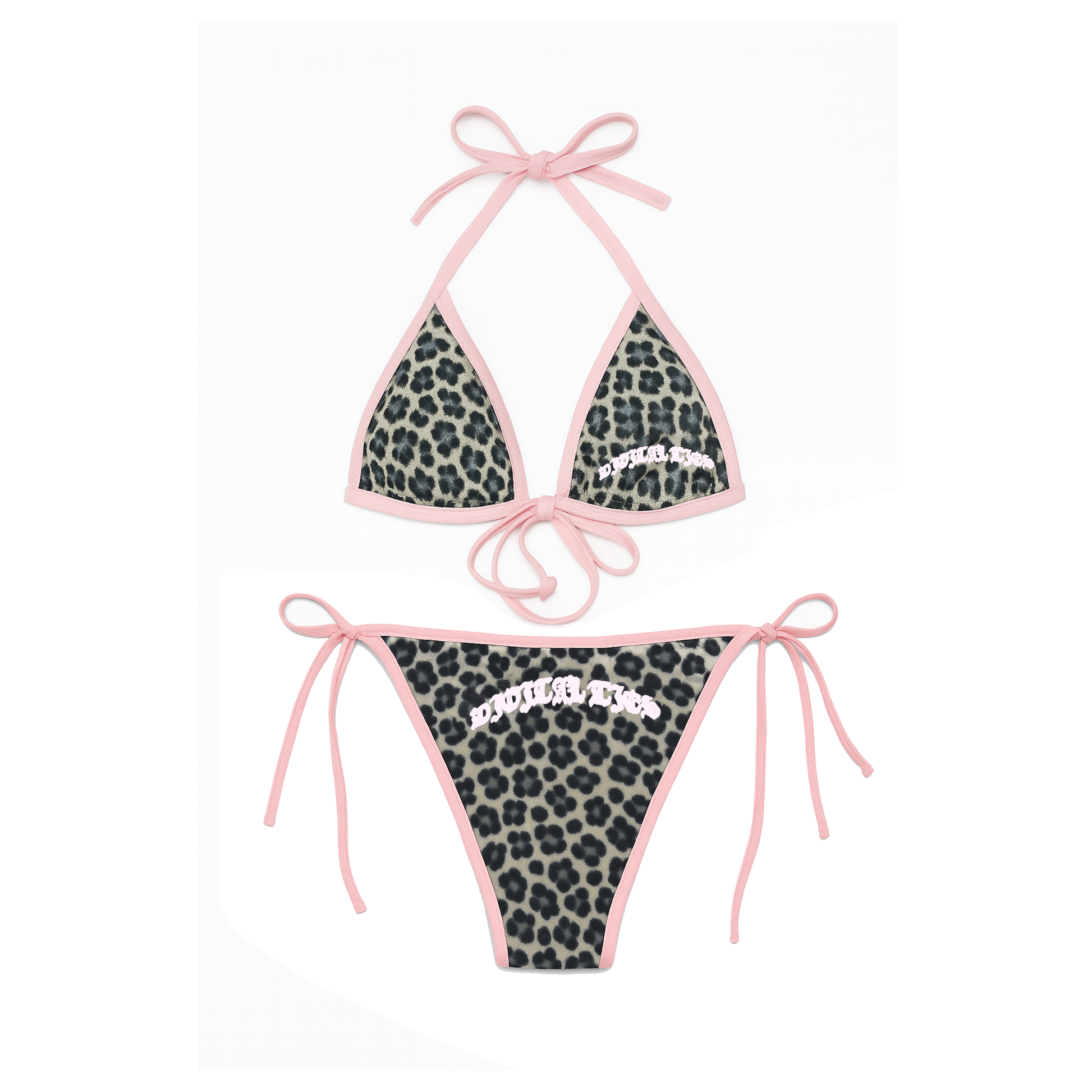 Digital Ties Leopard Bikini Set