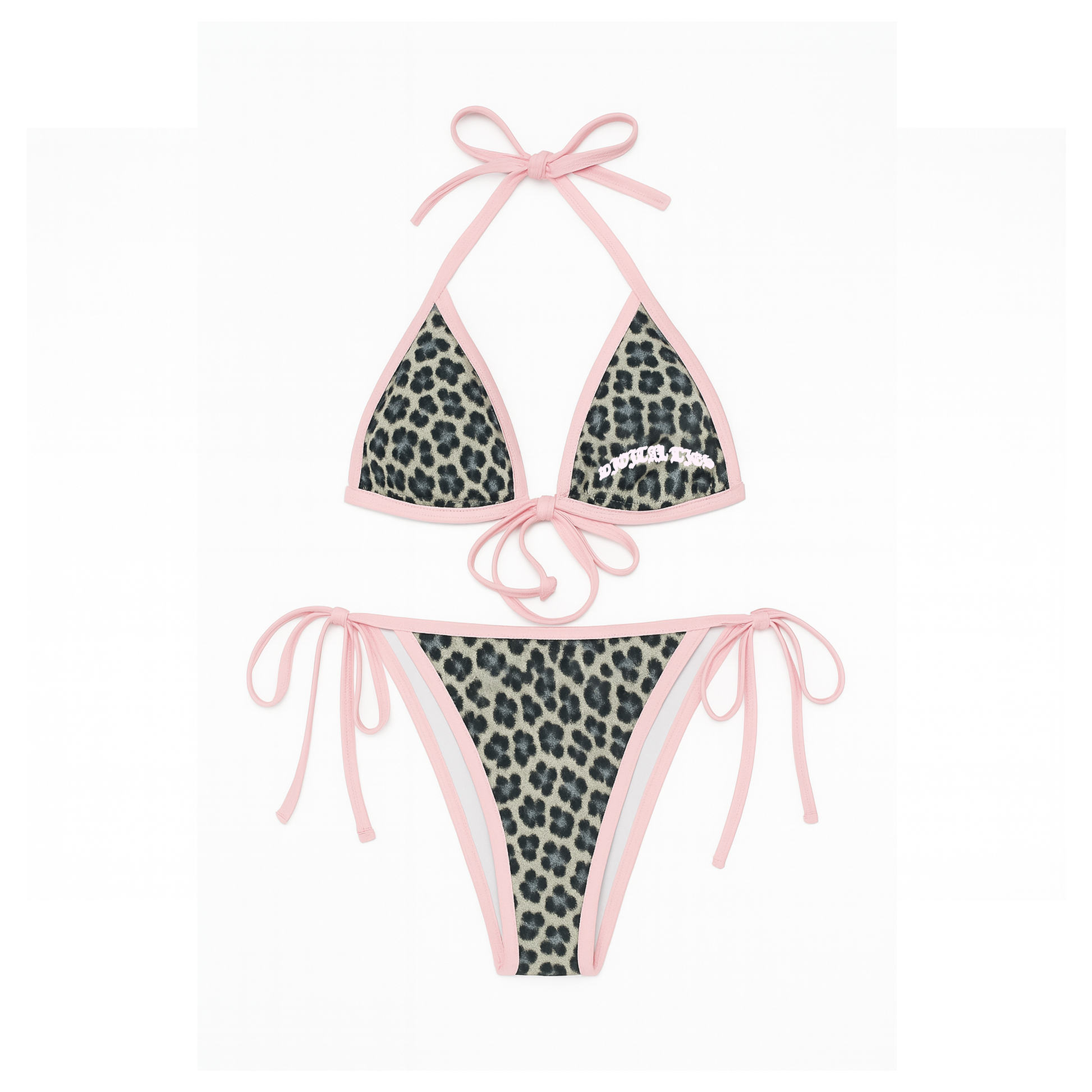 Digital Ties Leopard Bikini Set
