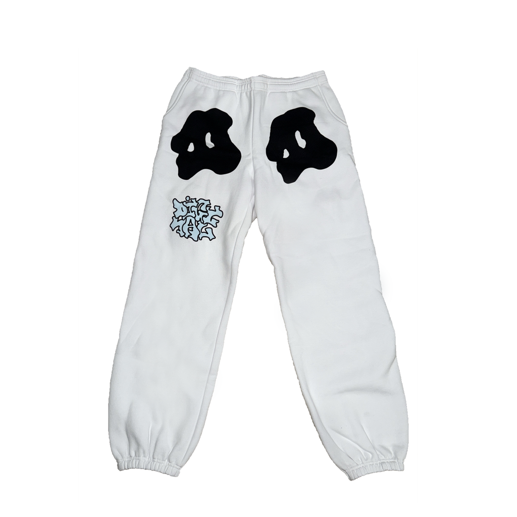 white sweatpants ''digital world''